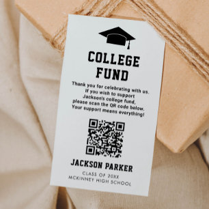 Carte De Visite GradParty College Fund QR Code Card