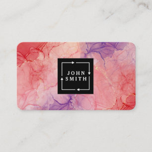 Carte De Visite Graffiti bleu moderne Cool Art Abstrait