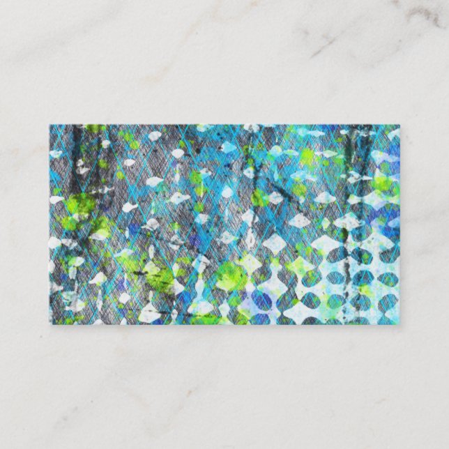 Carte De Visite Graffiti de tempête maritime (Devant)