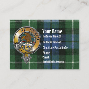 Carte De Visite Graham Tartan & Badge