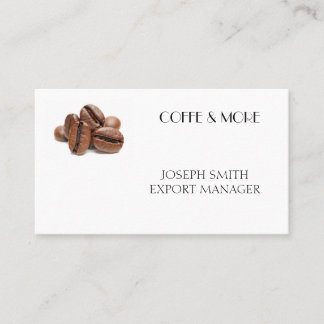 Carte De Visite Grains de café professionnels