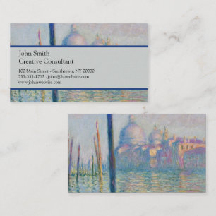 Carte De Visite Grand Canal Monet Venise Italie Peinture Classique