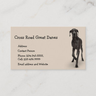 Carte De Visite Grand Danois chien animal animal animal animal ani