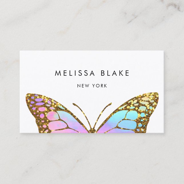 Carte De Visite grand papillon (Devant)