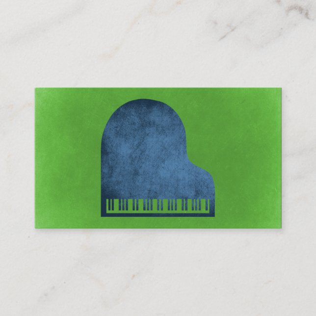 Carte De Visite Grand Piano Blues (Devant)