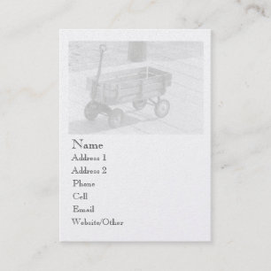 Carte De Visite Grand profil Wagon vintage