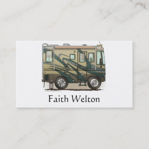 Carte De Visite Grand rv car Motorhome du profondément satisfait