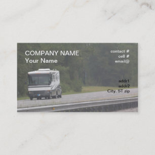 Carte De Visite grand rv voyageant sur d'un état à un autre