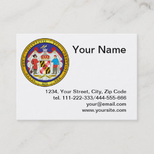 Carte De Visite Grand sceau de l'état du Maryland