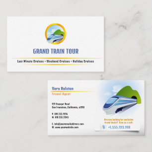 Carte De Visite Grand train   Agent de voyage