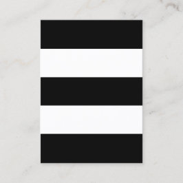 Carte De Visite Grandes bandes noires et blanches