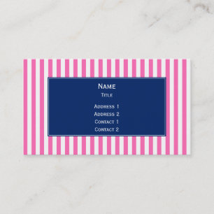 Carte De Visite Grandes roses et blanches avec Royal Blue