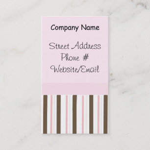 Carte De Visite Grandes roses et Brown