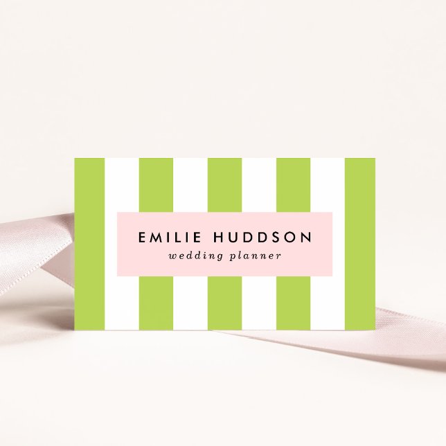 Carte De Visite Grandes Tailles Vertes, Grandes Tailles Blanches,  (Créateur téléchargé)