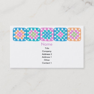Carte de visite Granny Squares
