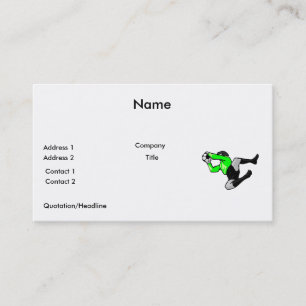 Carte De Visite graphique d'arrêt de gardien de but de football