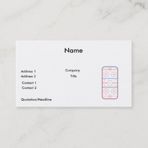 Carte De Visite graphique de la patinoire de hockey