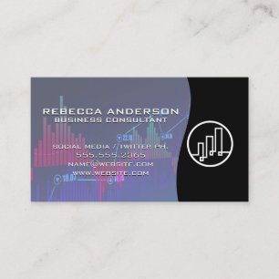 Carte De Visite Graphique du logo Finance / Stock Market