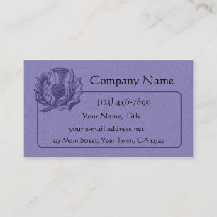 Carte De Visite Graphique écossais de chardon