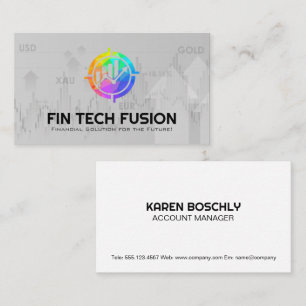 Carte De Visite Graphique financier   Actions et produits de base