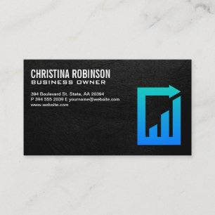 Carte De Visite Graphique financier document logo