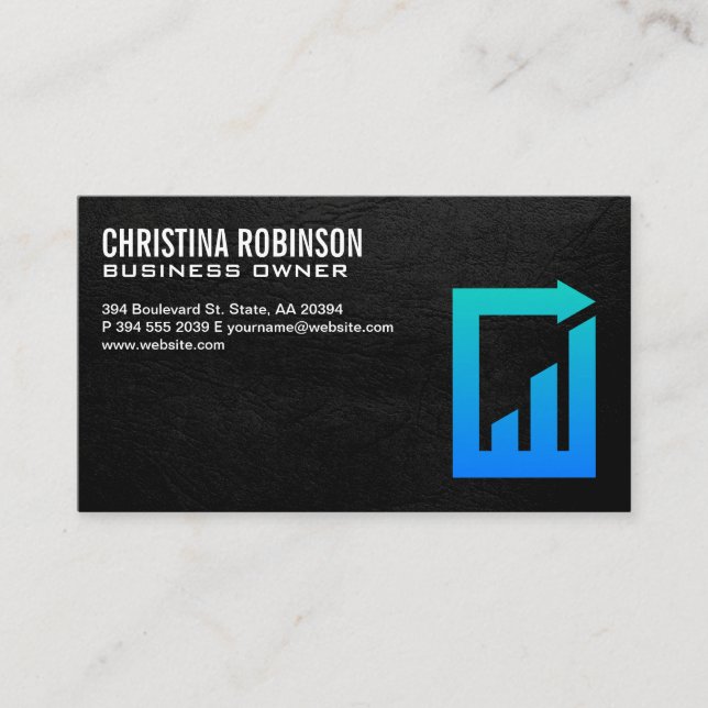 Carte De Visite Graphique financier document logo  (Devant)
