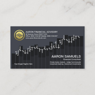 Carte De Visite Graphique Stock de tendance vers le haut Conseille