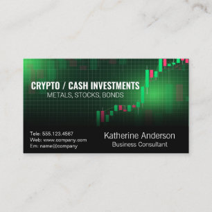 Carte De Visite Graphique stock   Investissements