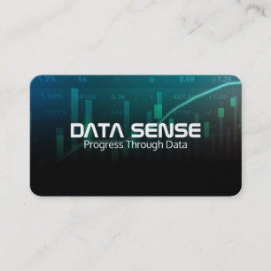 Carte De Visite Graphiques de données   Logo d'analyse