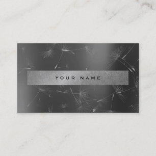 Carte De Visite Graphite Gris gris gris grisé Grungy Dandelions