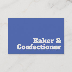 Carte De Visite Gras & Efficaces Baker & Confectioner Design
