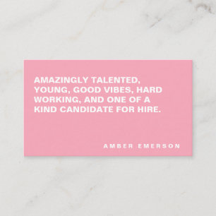 Carte De Visite Gras minimaliste