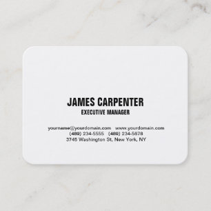 Carte De Visite Gras Texte Noir Blanc Unique Moderne Professionnel