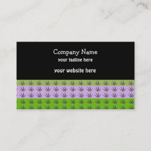 Carte De Visite Grass vert et mauve