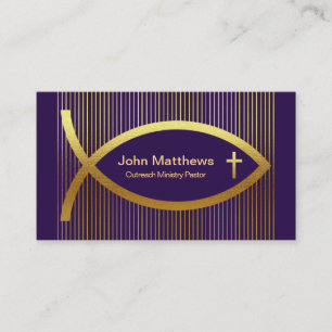 Carte De Visite Grattez Gold Lines Creative Gold Ichthus Ministry