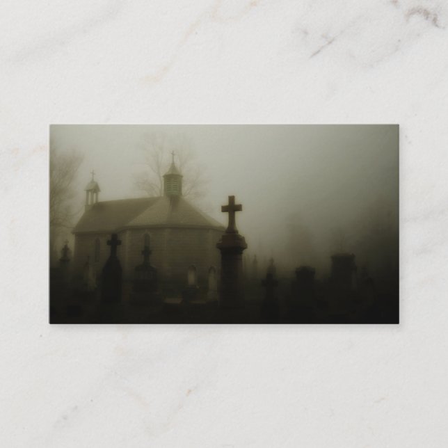 Carte De Visite Graveyard gothique (Devant)