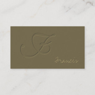 Carte De Visite Gravez en refief