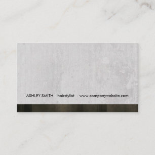 Carte De Visite Gray Grunge Style Moderne Trier