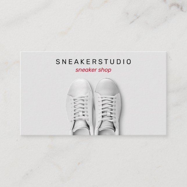 Carte De Visite Gray Gym Basket Chaussures de sport (Devant)