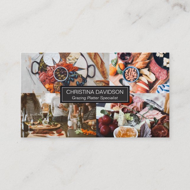 Carte De Visite Grazing Platter photo présentation moderne (Devant)