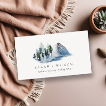 Green Blue Pine Woods Mountains Site Mariage