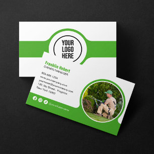 Carte De Visite Green Lawcare Mowing Paysage Designer Jardin