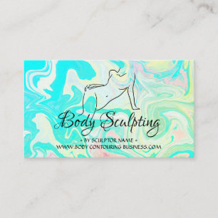 Carte De Visite Green Ombre Corps sculpté contour femme spa