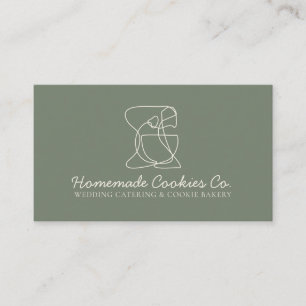 Carte De Visite Green Sage Crème Maison Boulangerie Maison Cuisine