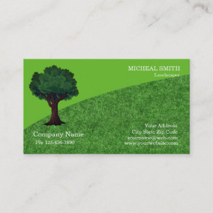 Carte De Visite Green Tree Garden - Entretien de pelouse et aménag