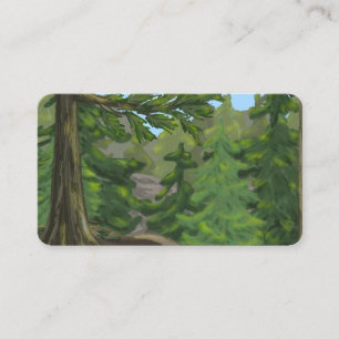 Carte De Visite Green Woods