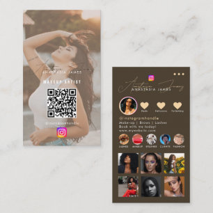 Carte De Visite Grille de flux photo Influencer Médias sociaux Boh