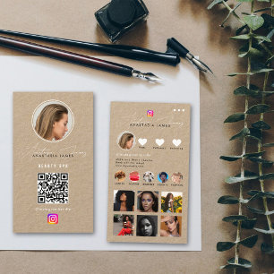 Carte De Visite Grille de flux photo Influencer Médias sociaux Kra