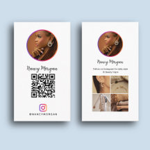 Grille de photos de code QR Instagram minimaliste