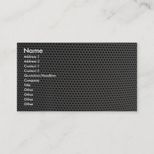 Carte De Visite Grille en plastique illustrative